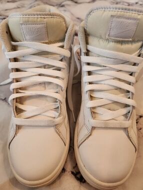 Nike White High-Top Sneakers Court Royale 2 Mid Triple White (Women's) shoe 7.5